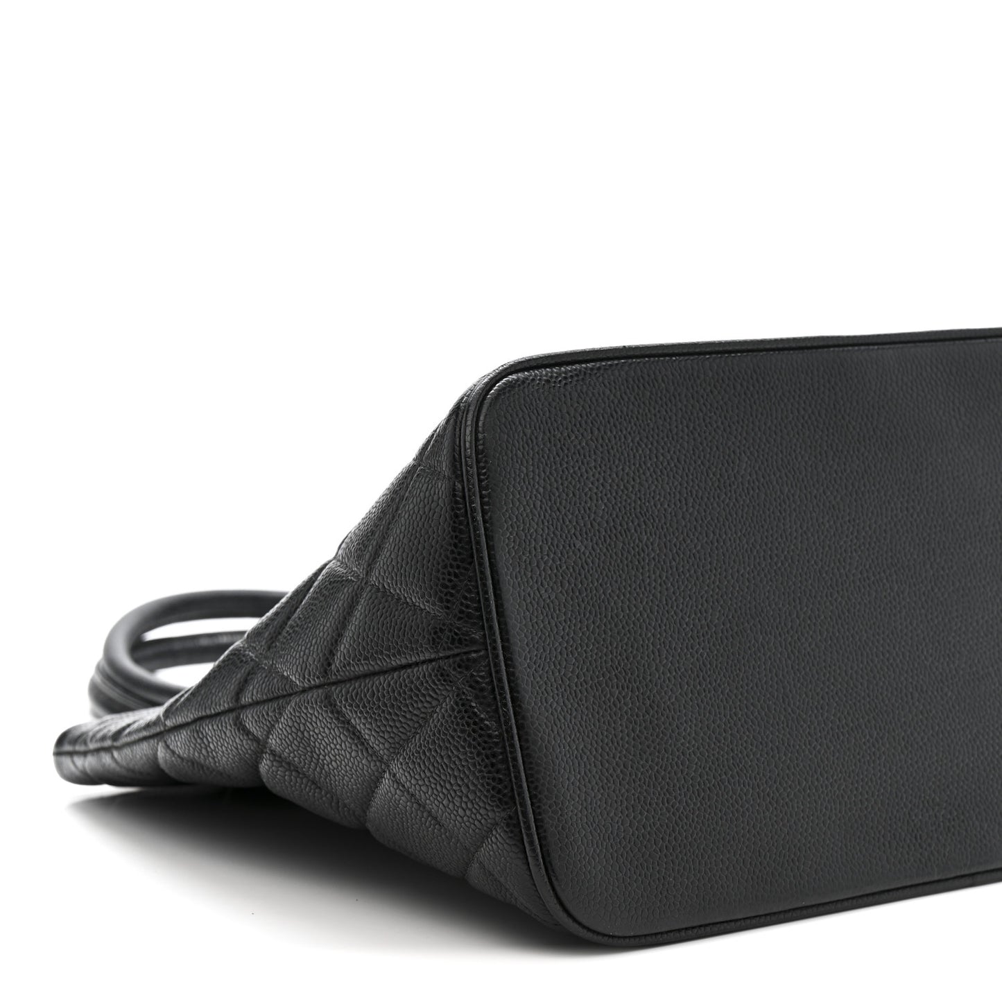 Caviar Quilted Medallion Tote Black