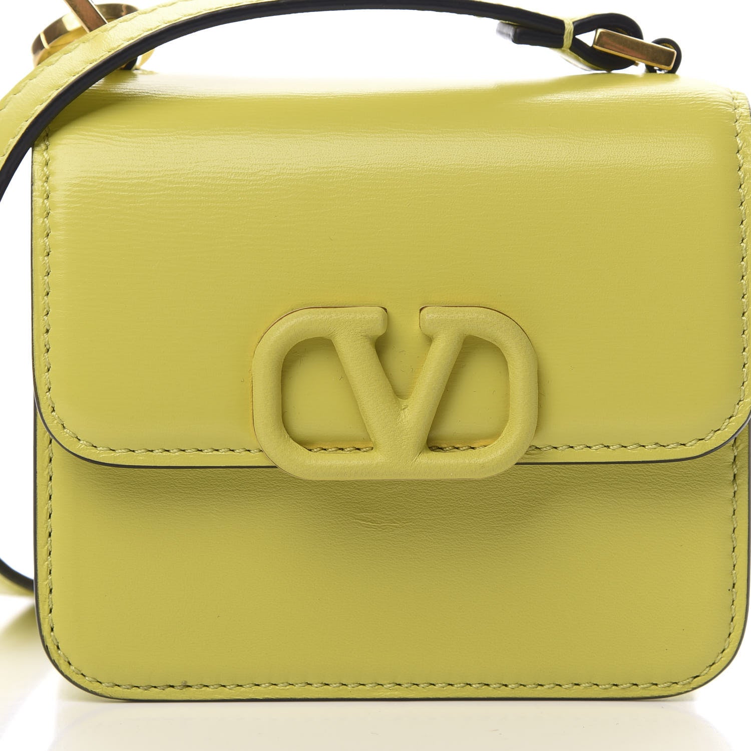 Valentino Garavani Smooth Calfskin Micro VSling Shoulder Bag Cedar 7 of 10