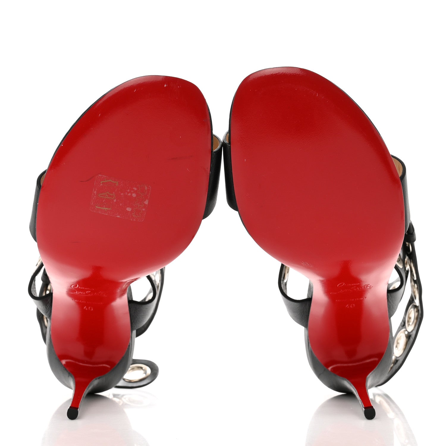 Christian Louboutin Sandaclou 100 Sandals 40 Black 4 of 8