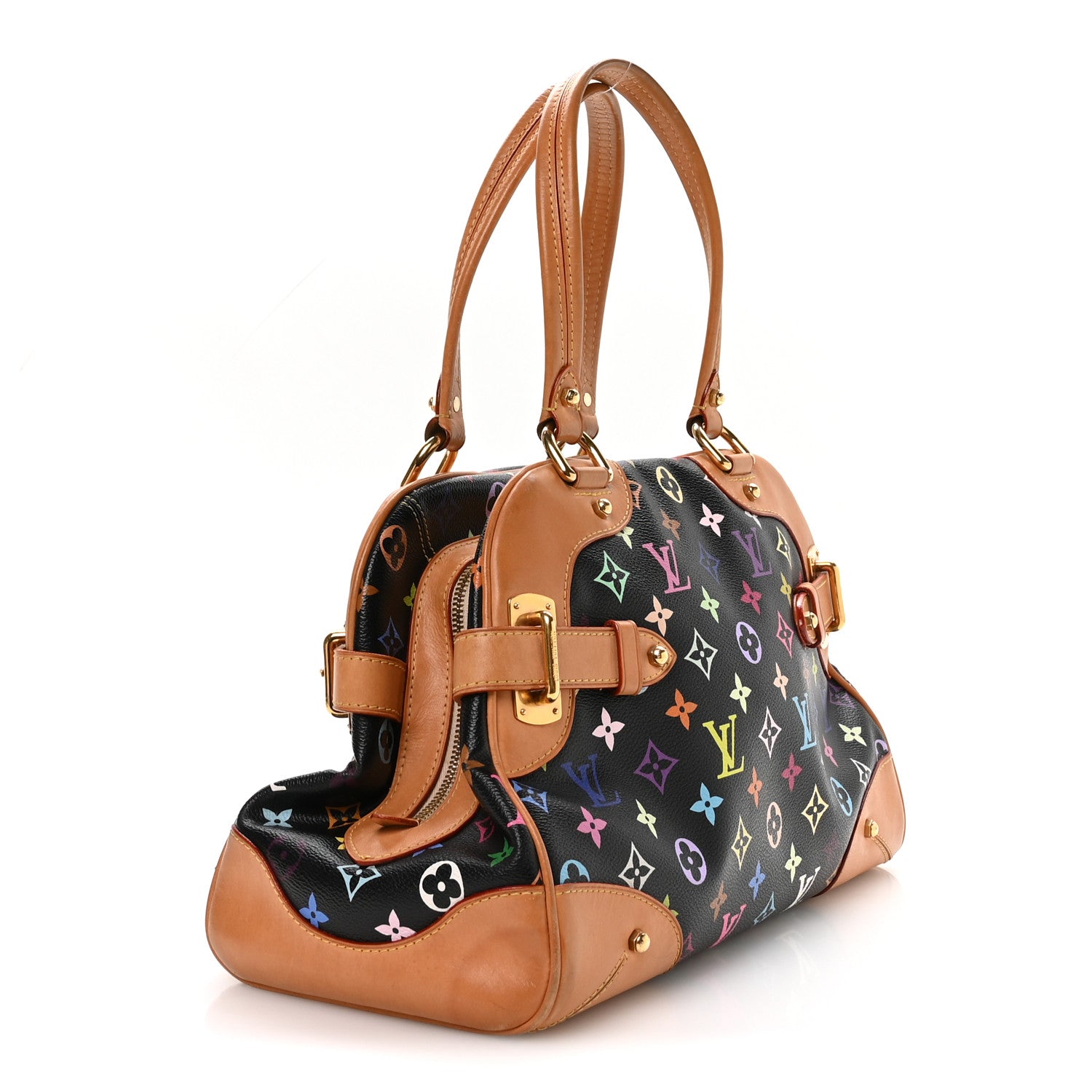 Louis Vuitton Monogram Multicolor Claudia Black 3 of 10