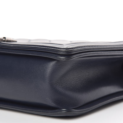 Chanel Lambskin Quilted New Medium Boy Flap Navy 7 of 15