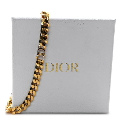 Christian Dior Metal CD Choker Necklace Gold 6 of 6