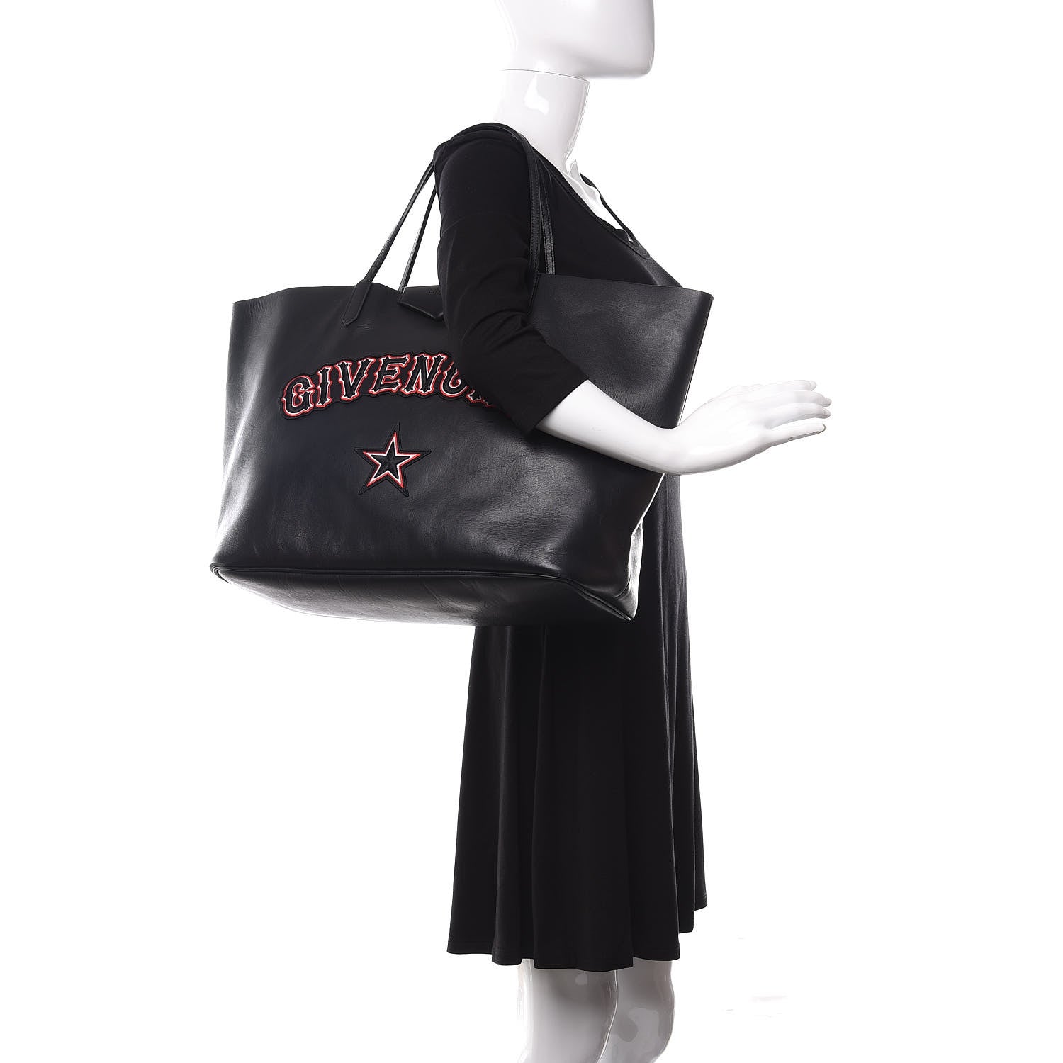 Givenchy Calfskin Gothic Large Antigona Tote Black 2 of 13