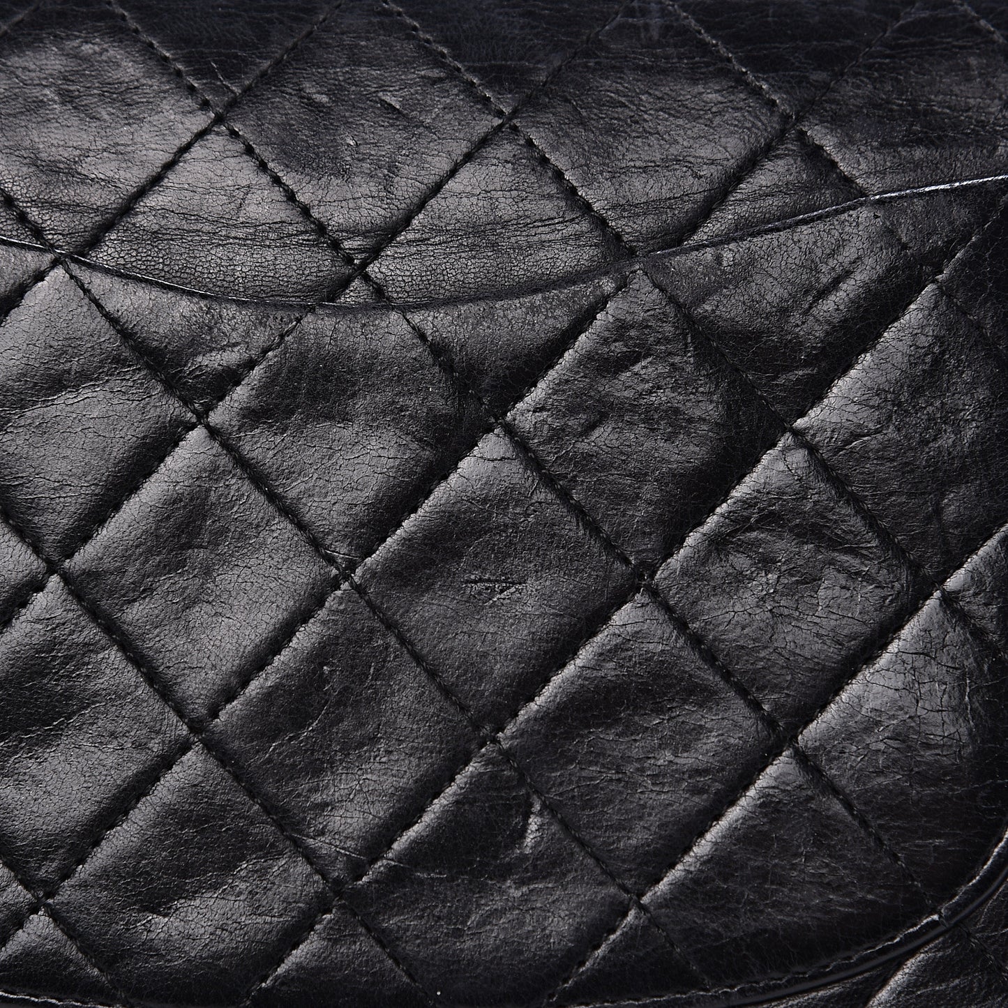 Lambskin Quilted Small Double Flap Black