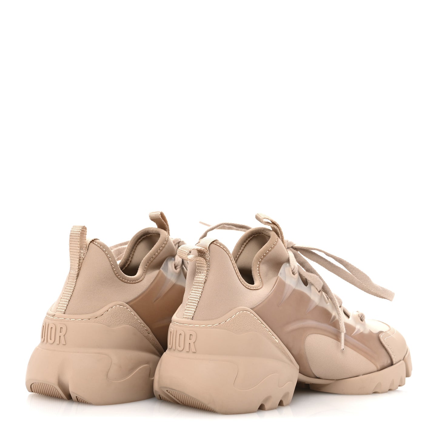 Neoprene Rubber Womens D-Connect Sneakers 36.5 Nude