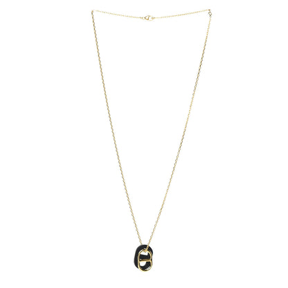 Hermes Swift O'Maillon Pendant Necklace Black 3 of 6