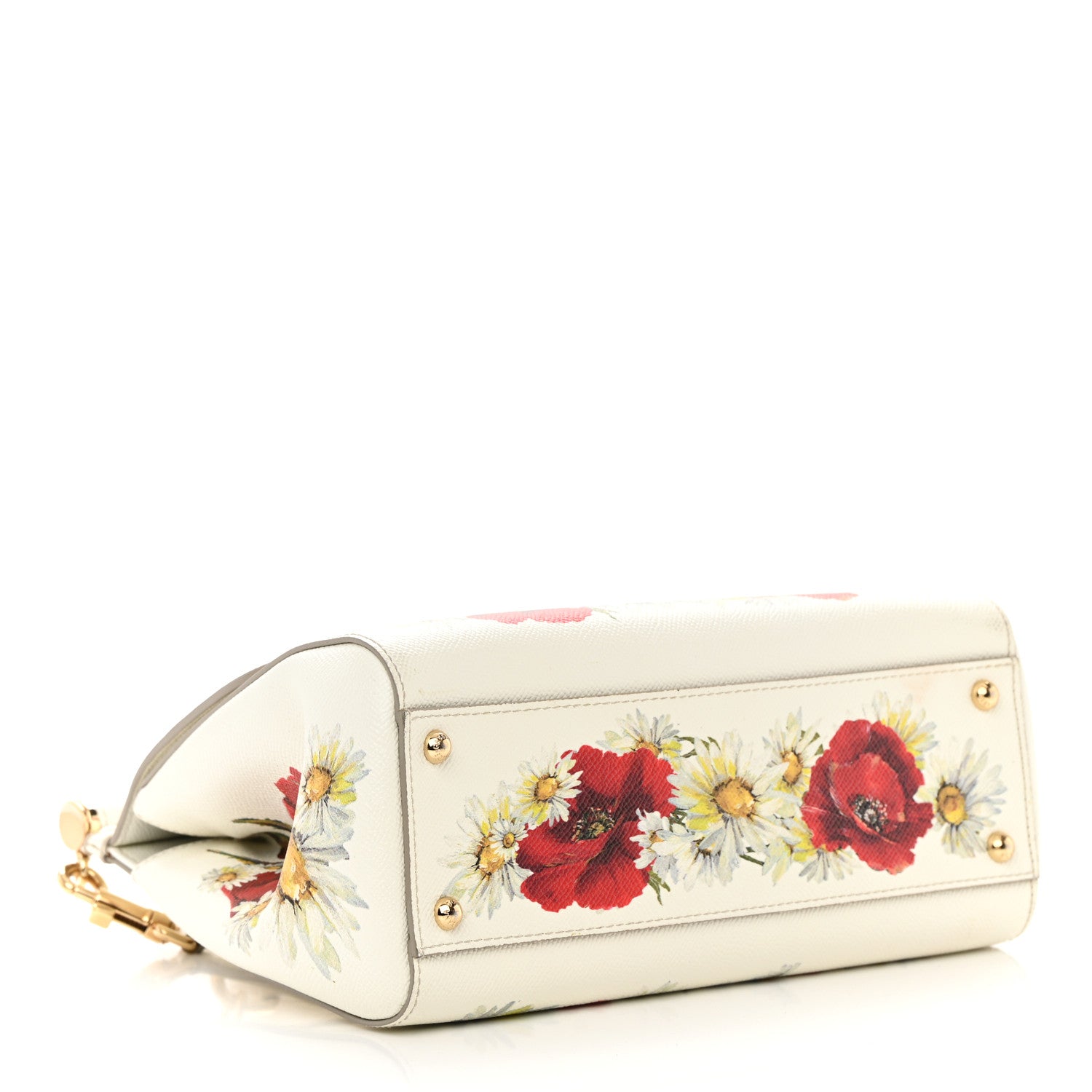 Dolce & Gabbana Dauphine St.Giap Papaveri Print Medium Miss Sicily Satchel White Multicolor 4 of 22