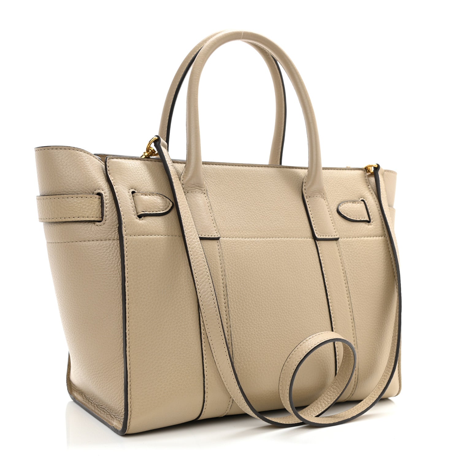 Mulberry Classic Grain Small Bayswater Zip Tote Dune 3 of 9