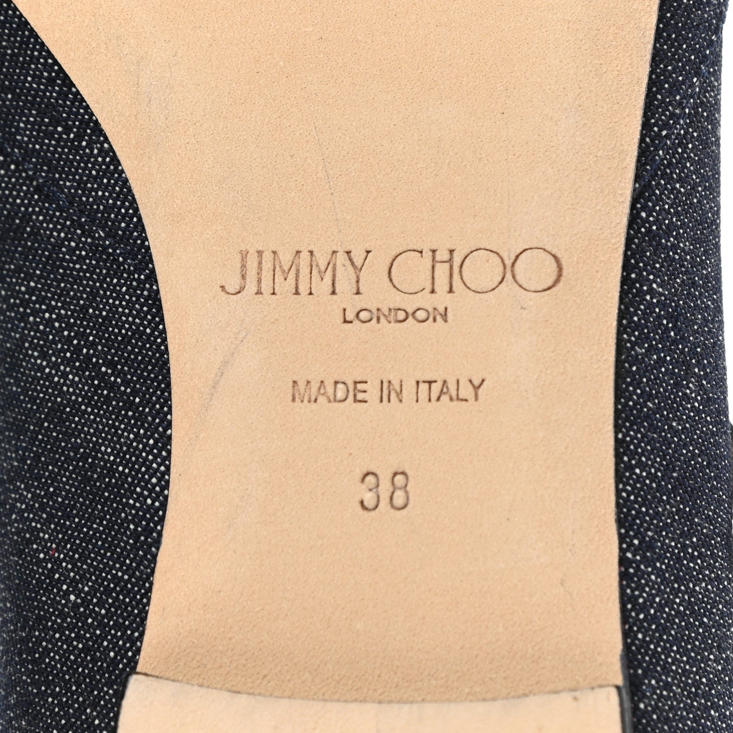 Jimmy Choo Denim Ree Flat 38 Blue 6 of 7