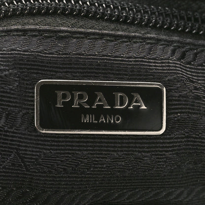 Prada Tessuto Nylon Studded New Vela Hobo Black Fuoco 6 of 8