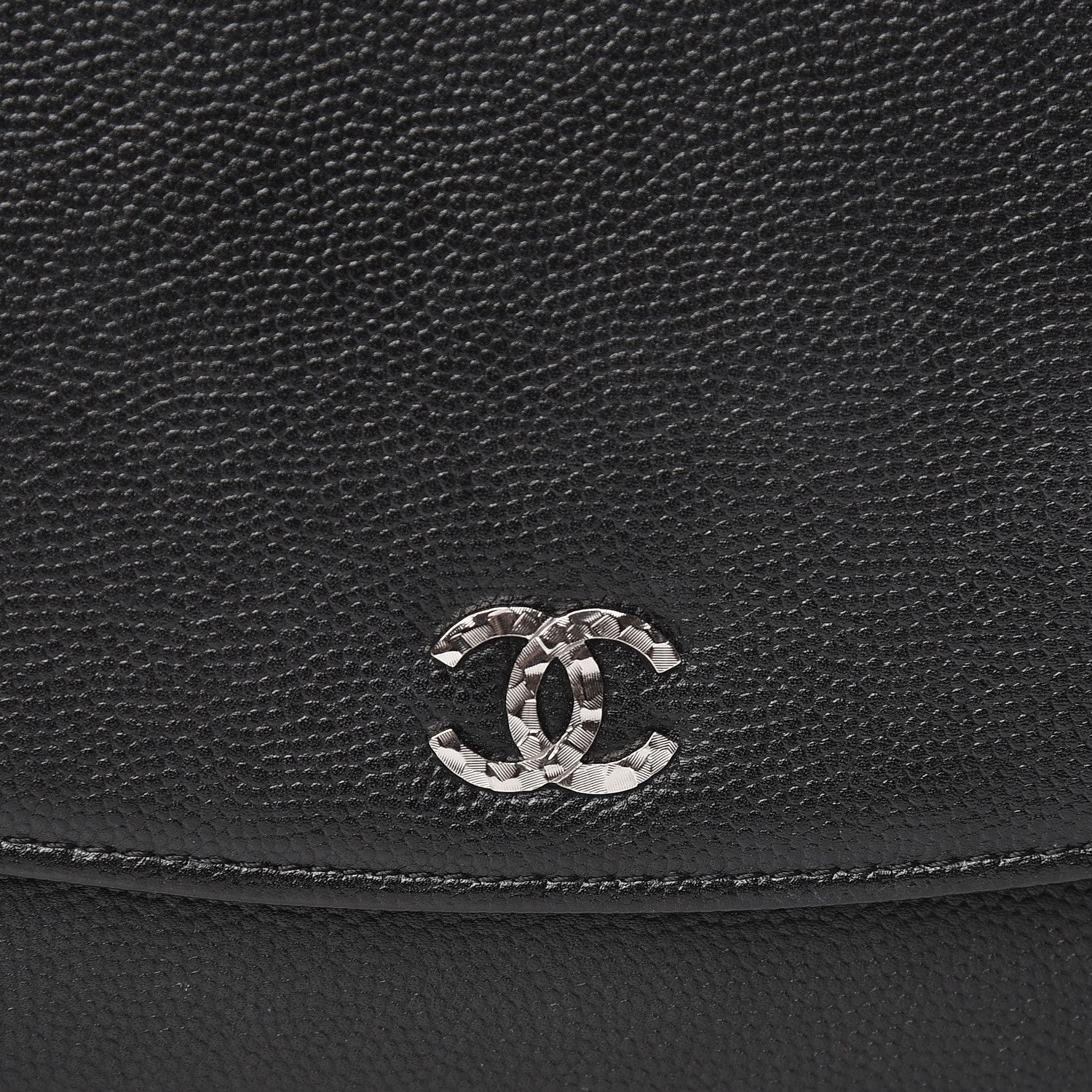 Chanel Caviar Sevruga Wallet On Chain WOC Black 9 of 11