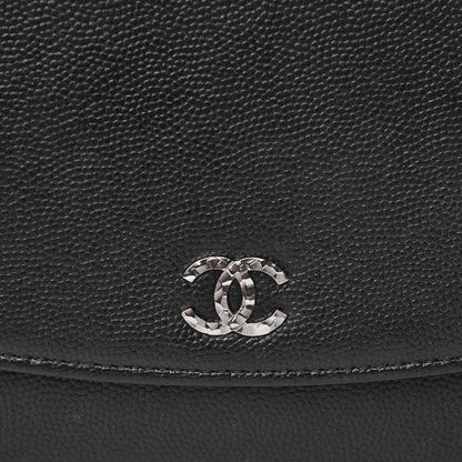 Chanel Caviar Sevruga Wallet On Chain WOC Black 9 of 11