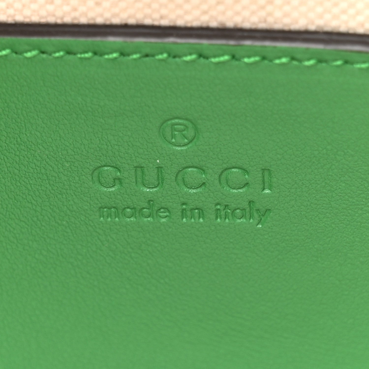 Gucci Calfskin GG Matelasse Mini Bowler Bag Spring Green Natural 6 of 10