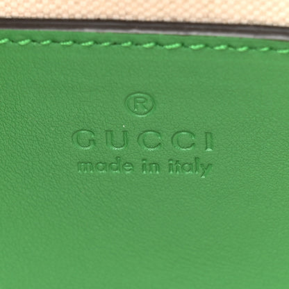 Gucci Calfskin GG Matelasse Mini Bowler Bag Spring Green Natural 6 of 10