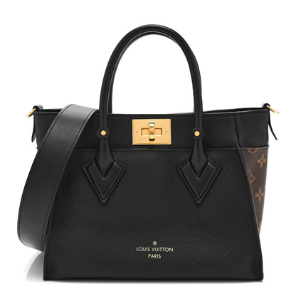Louis Vuitton Calfskin Monogram On My Side PM Black 1 of 10