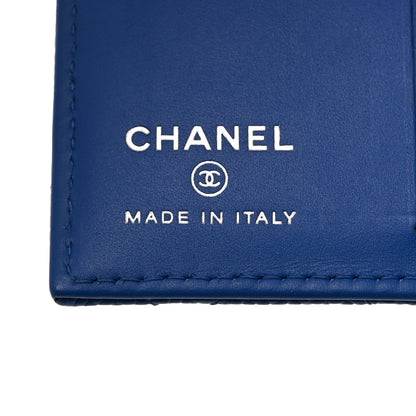 Chanel Caviar Quilted Card Holder Wallet Blue 6 of 8