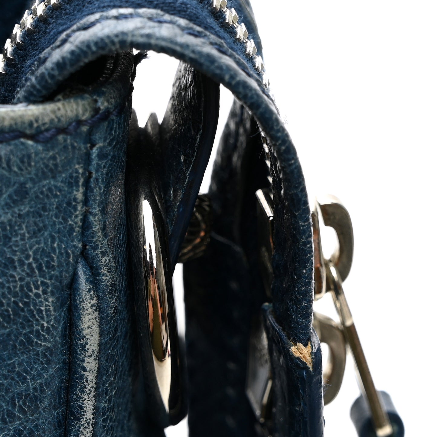 Agneau Giant 12 Silver Hardware Velo Bleu Mineral