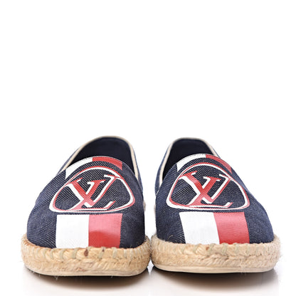 Louis Vuitton Canvas Postcard Espadrille Flats 36.5 2 of 15