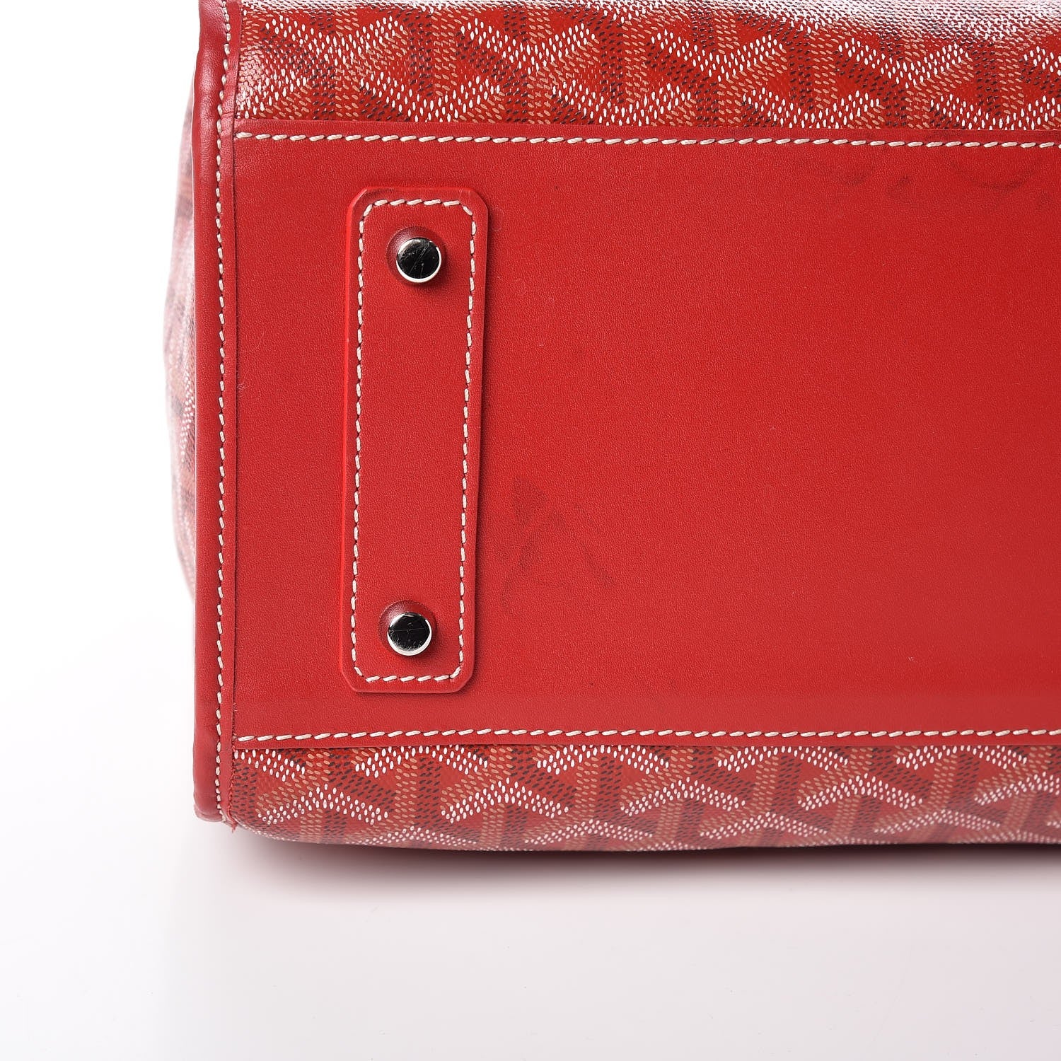 Goyard Goyardine Marquises Tote Red 10 of 10