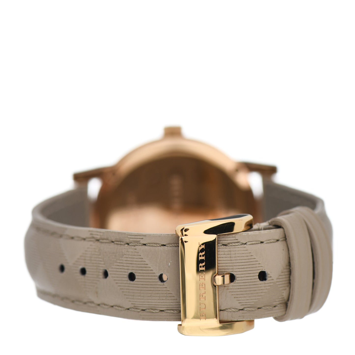 Stainless Steel Calfskin 34mm The City Quartz Watch Beige BU9154