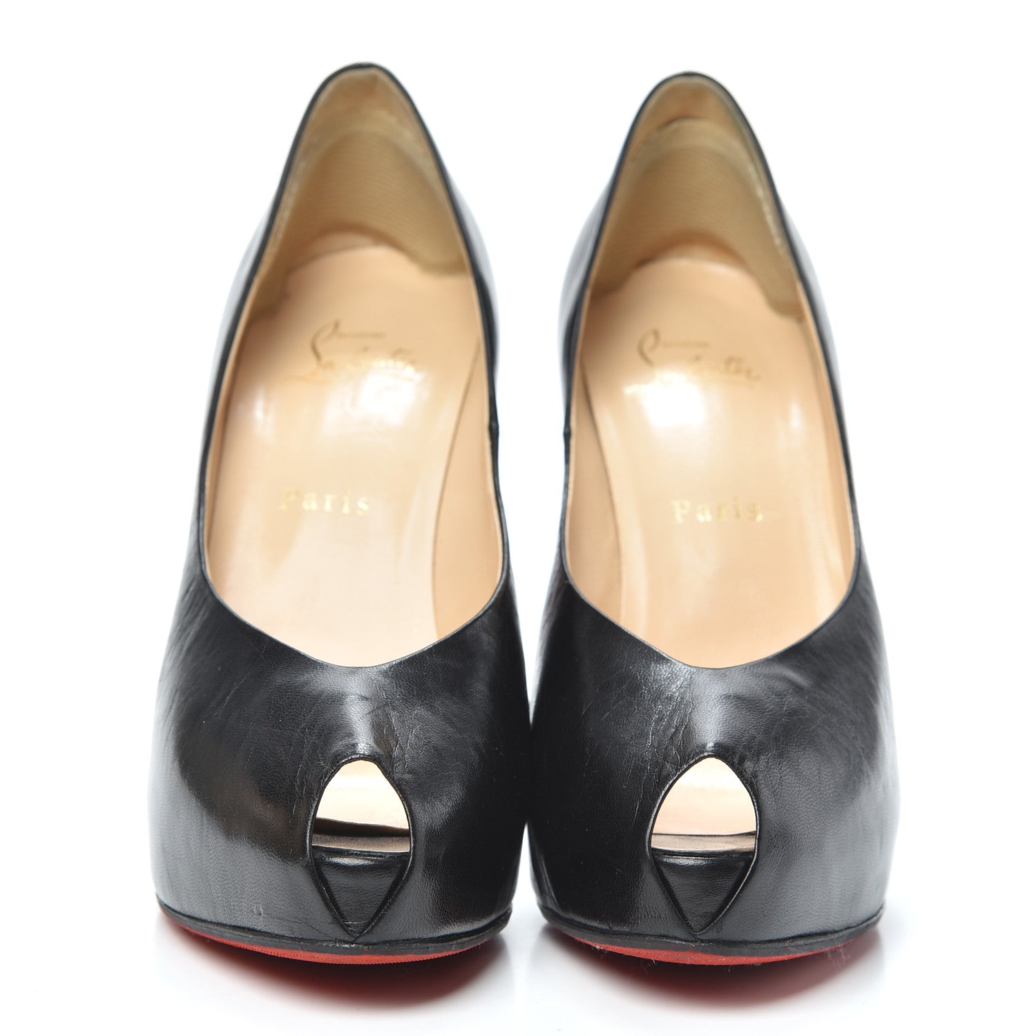 Christian Louboutin Kid Very Prive 120 Pumps 38.5 Black 2 of 7