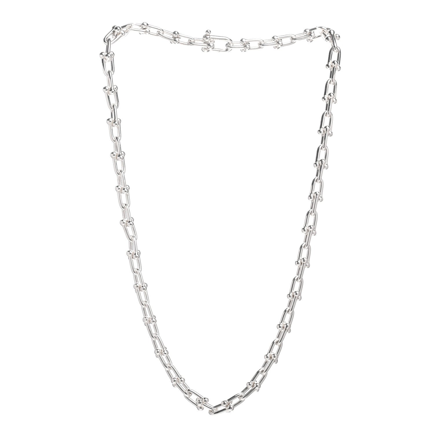 Tiffany Sterling Silver Medium HardWear Link Necklace 3 of 4