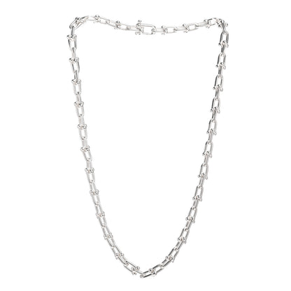 Tiffany Sterling Silver Medium HardWear Link Necklace 3 of 4