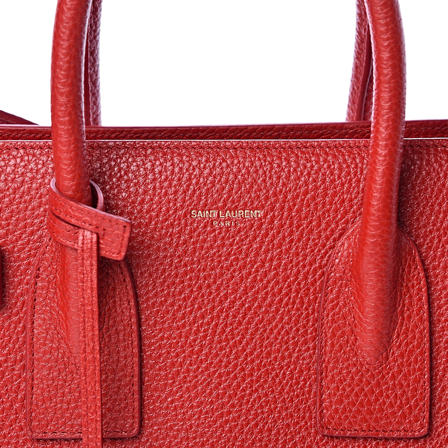 Grained Calfskin Small Sac De Jour Lipstick Red
