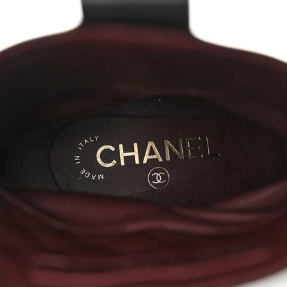 Chanel Calfskin CC Ankle Boots 36 Black 7 of 8