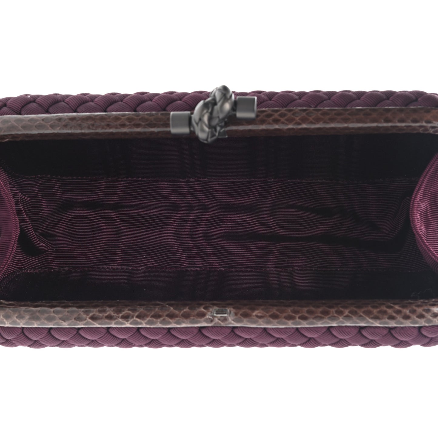 Intreccio Impero Ayers Stretch Knot Clutch Burgundy