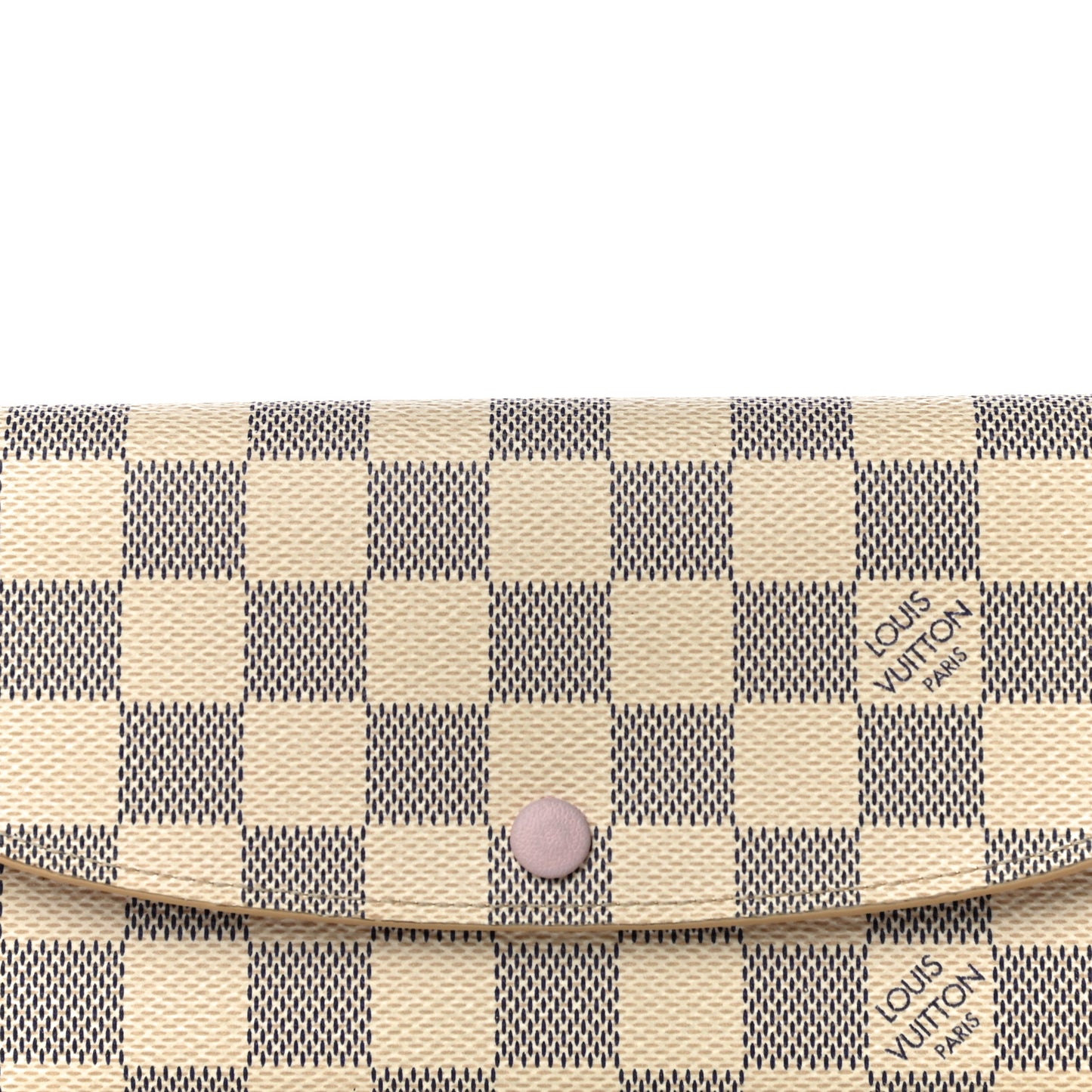 Damier Azur Emilie Wallet Rose Ballerine