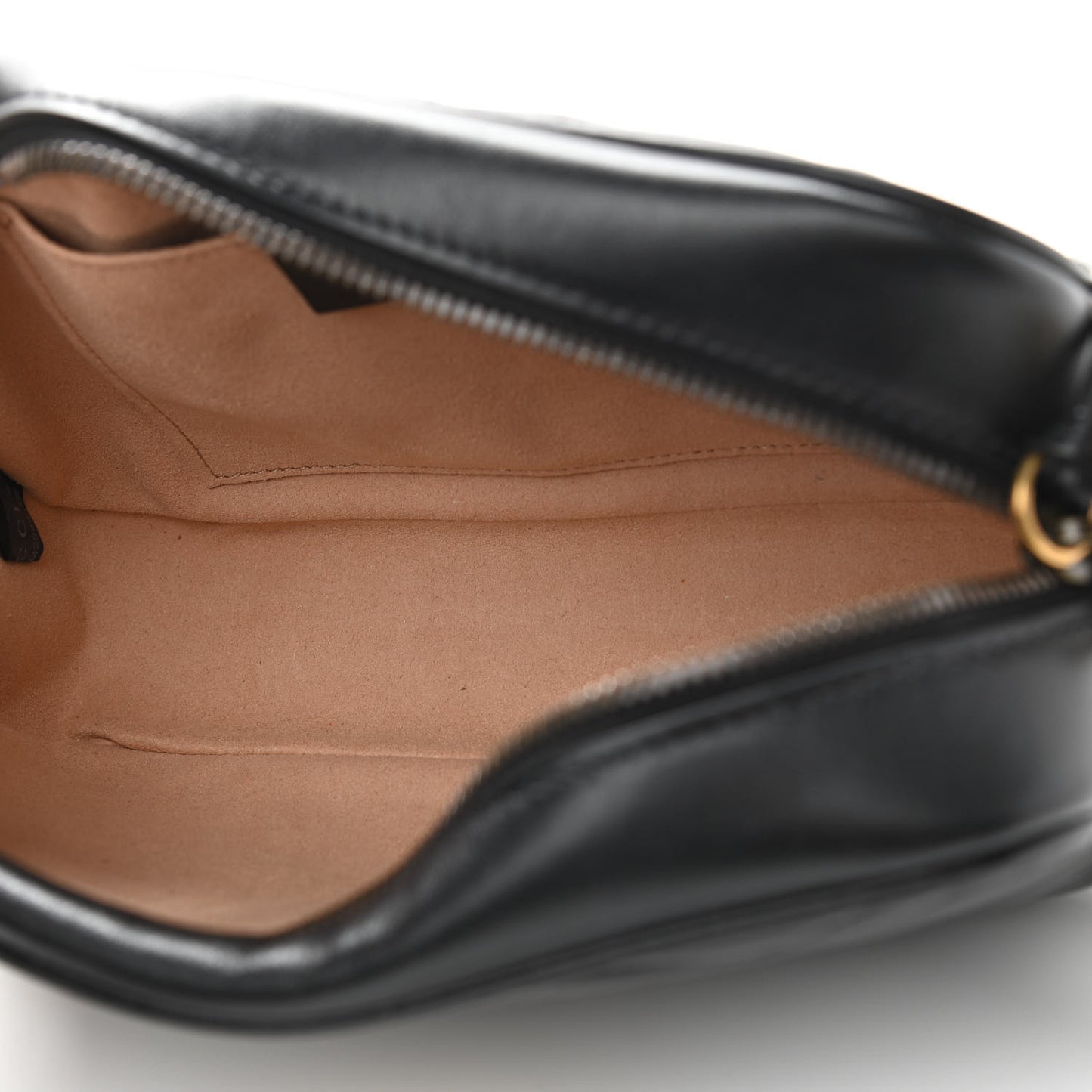 Calfskin Matelasse Small GG Marmont Chain Shoulder Bag Black