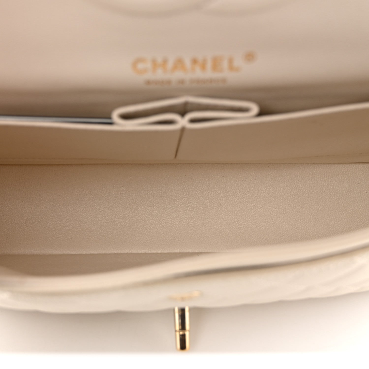 Chanel Caviar Quilted Medium Double Flap White 5 of 12