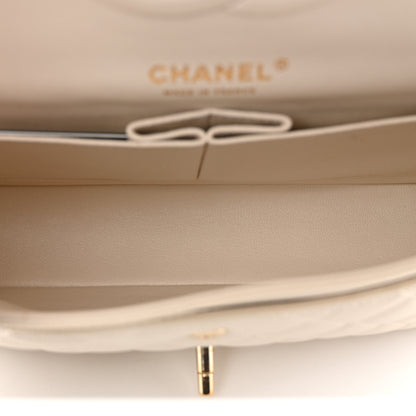 Chanel Caviar Quilted Medium Double Flap White 5 of 12