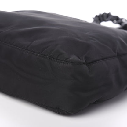 Prada Tessuto Nylon Chain Shoulder Bag Black 7 of 8