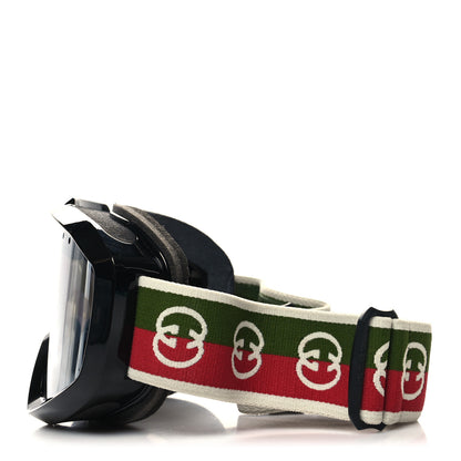 Gucci Shiny Acetate Interlocking G Ski Goggles GG1210S Black 3 of 6