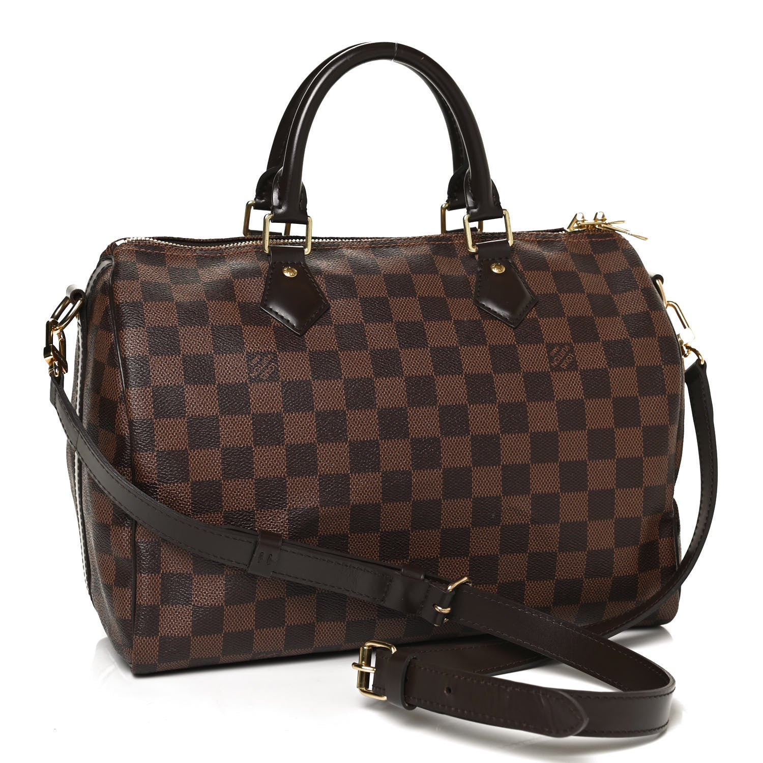 Louis Vuitton Damier Ebene Speedy Bandouliere 30 3 of 13
