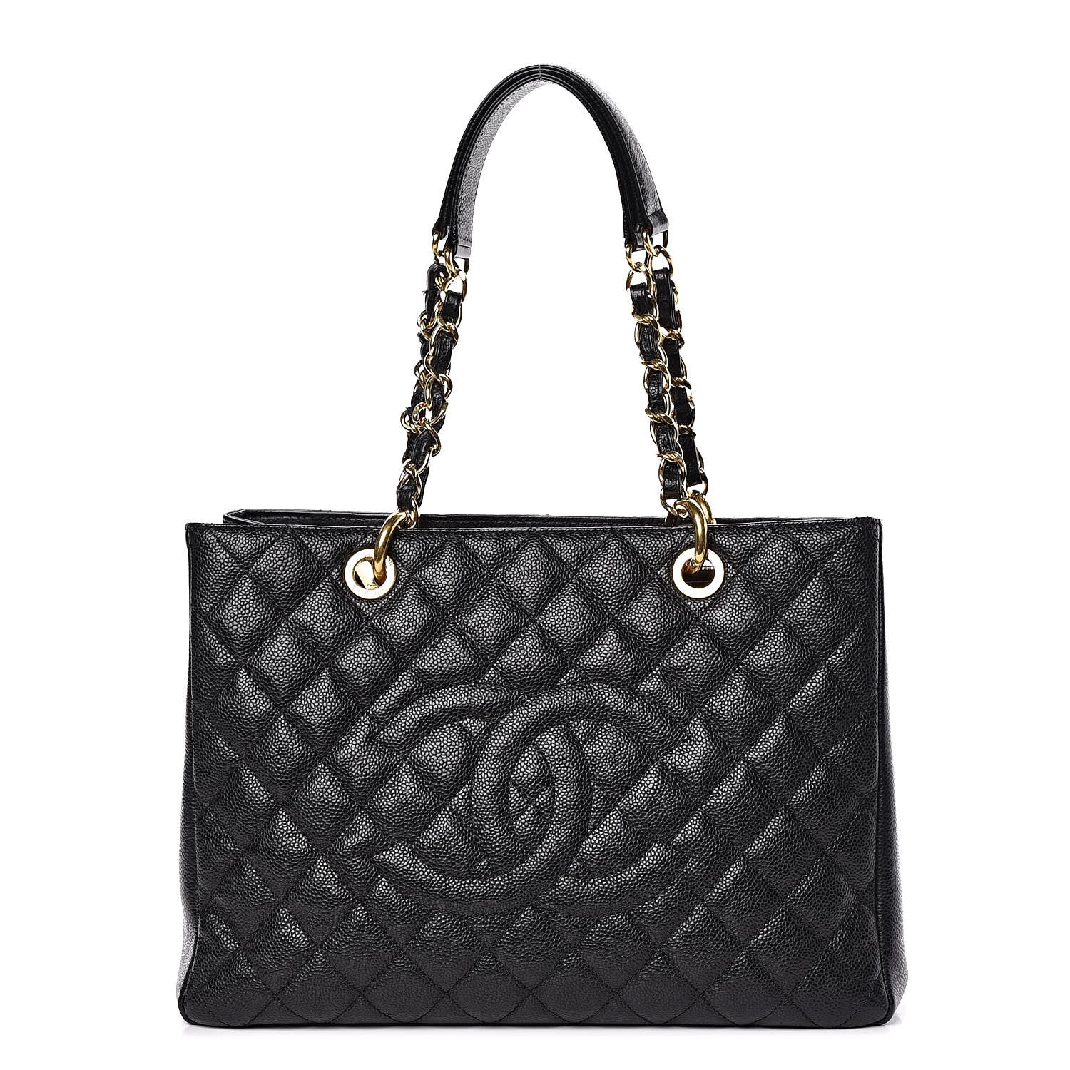 Chanel Caviar Quilted Grand Shopping Tote GST Black 1 of 13