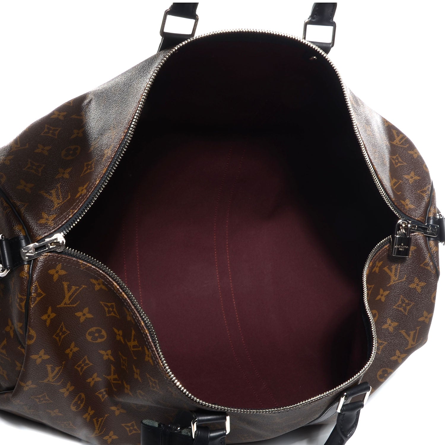 Louis Vuitton Monogram Macassar Keepall Bandouliere 55 6 of 7