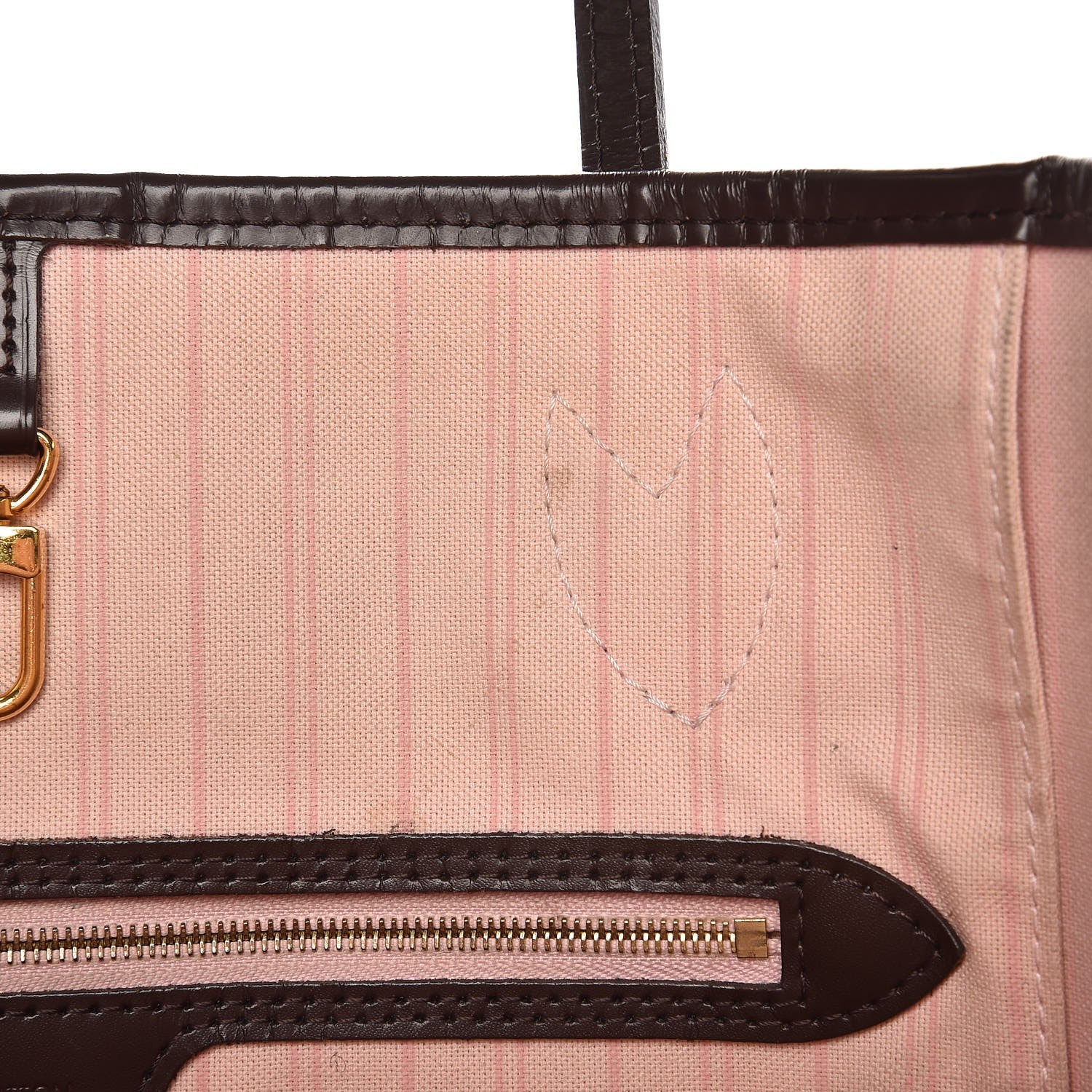 Louis Vuitton Damier Ebene Neo Neverfull MM Rose Ballerine 11 of 13