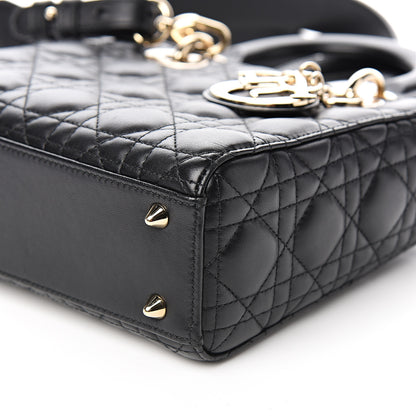 Christian Dior Lambskin Cannage Small Lucky Badges My Lady Dior Black 8 of 10