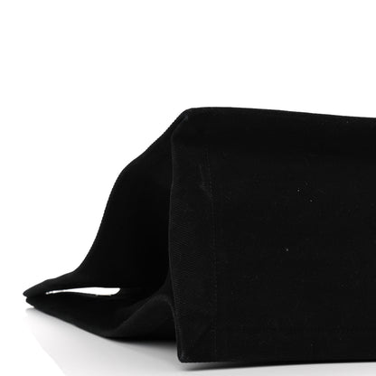 Saint Laurent Linen Calfskin Rive Gauche Tote Black 8 of 9