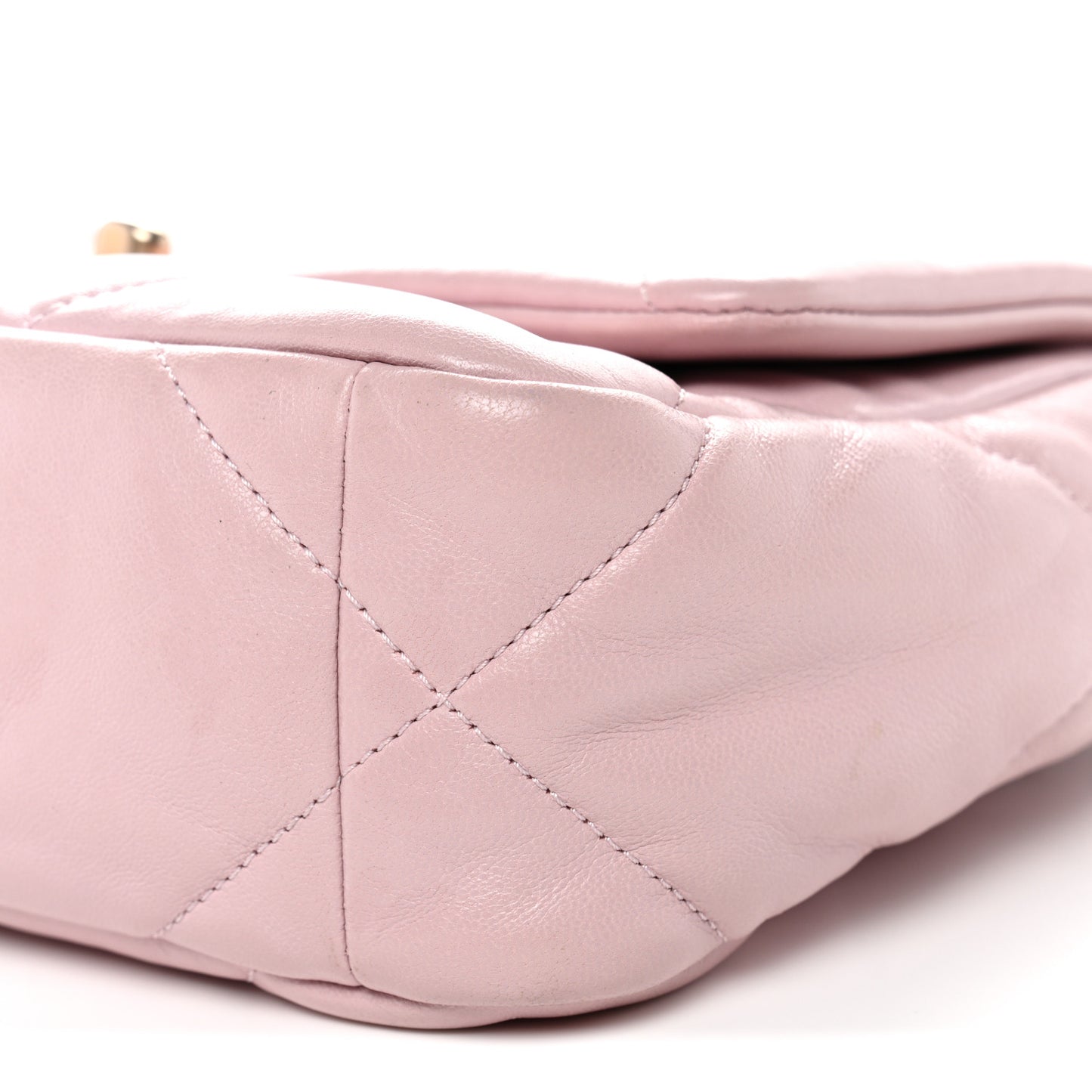 Lambskin Quilted Medium Chanel 19 Flap Light Pink