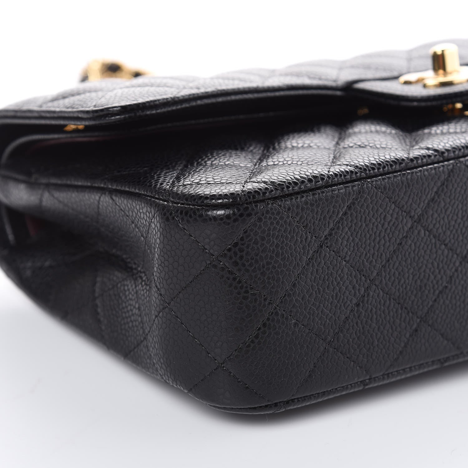Chanel Caviar Quilted Medium Double Flap Black 8 of 10