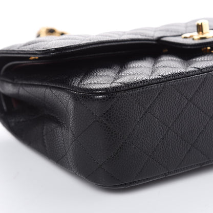 Chanel Caviar Quilted Medium Double Flap Black 8 of 10