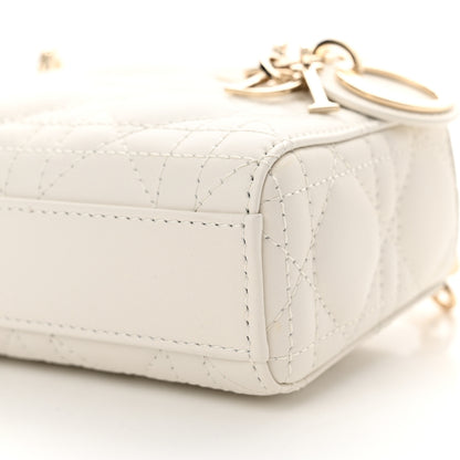 Christian Dior Lambskin Cannage Micro Lady D-Joy Latte 10 of 11