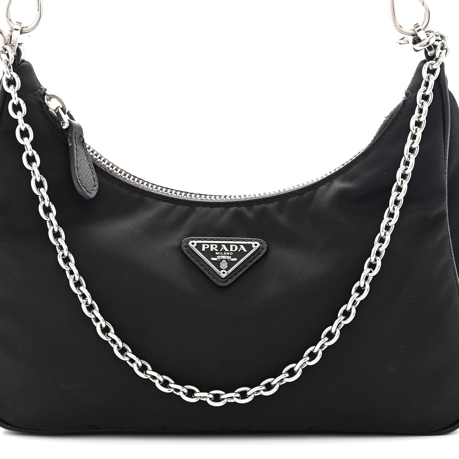 Prada Nylon Re-Edition 2005 Shoulder Bag Black 9 of 14