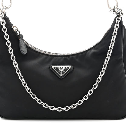 Prada Nylon Re-Edition 2005 Shoulder Bag Black 9 of 14