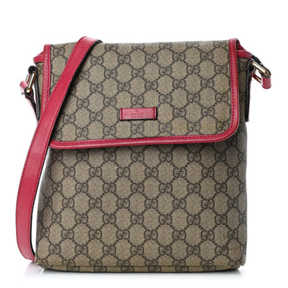 Gucci GG Plus Monogram Small Flap Messenger Bag Beige Pink 1 of 4
