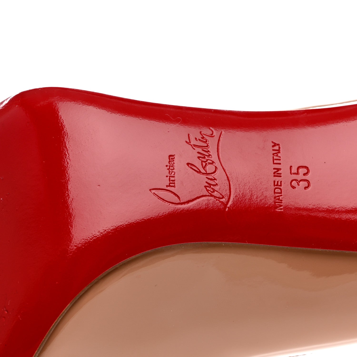 Christian Louboutin Patent Pigalle Follies 85mm Pumps 35 Nude 7 of 12